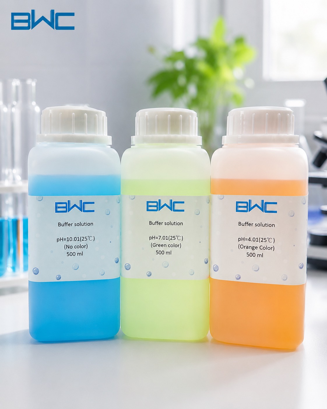 BWC 客製化顏色 pH 標準緩衝液